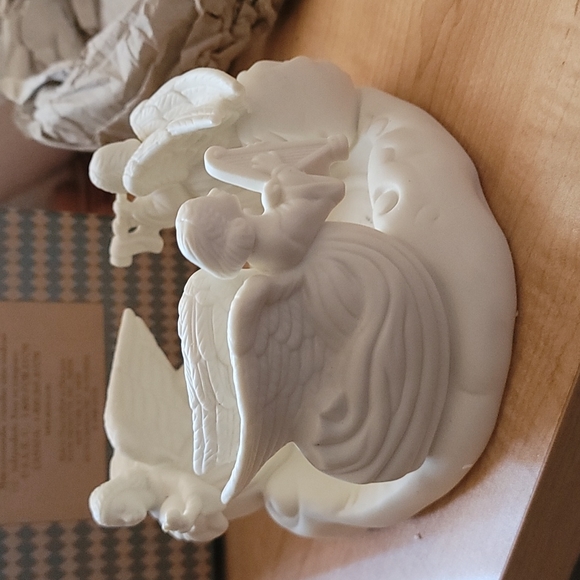 Avon Holiday Vintage 999 Avon Angel Pillar Candle Holder Poshmark